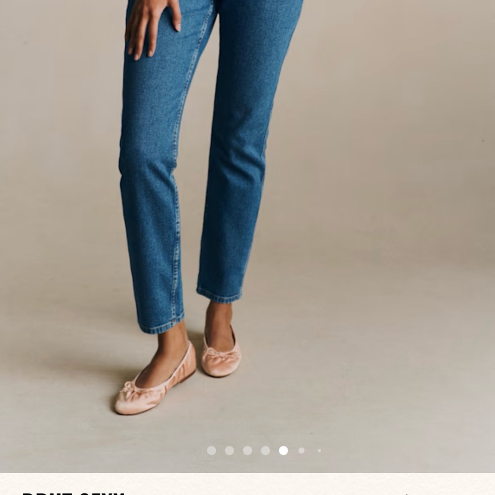 Sezane Blue Straight Leg Jeans - Picture 3 of 9